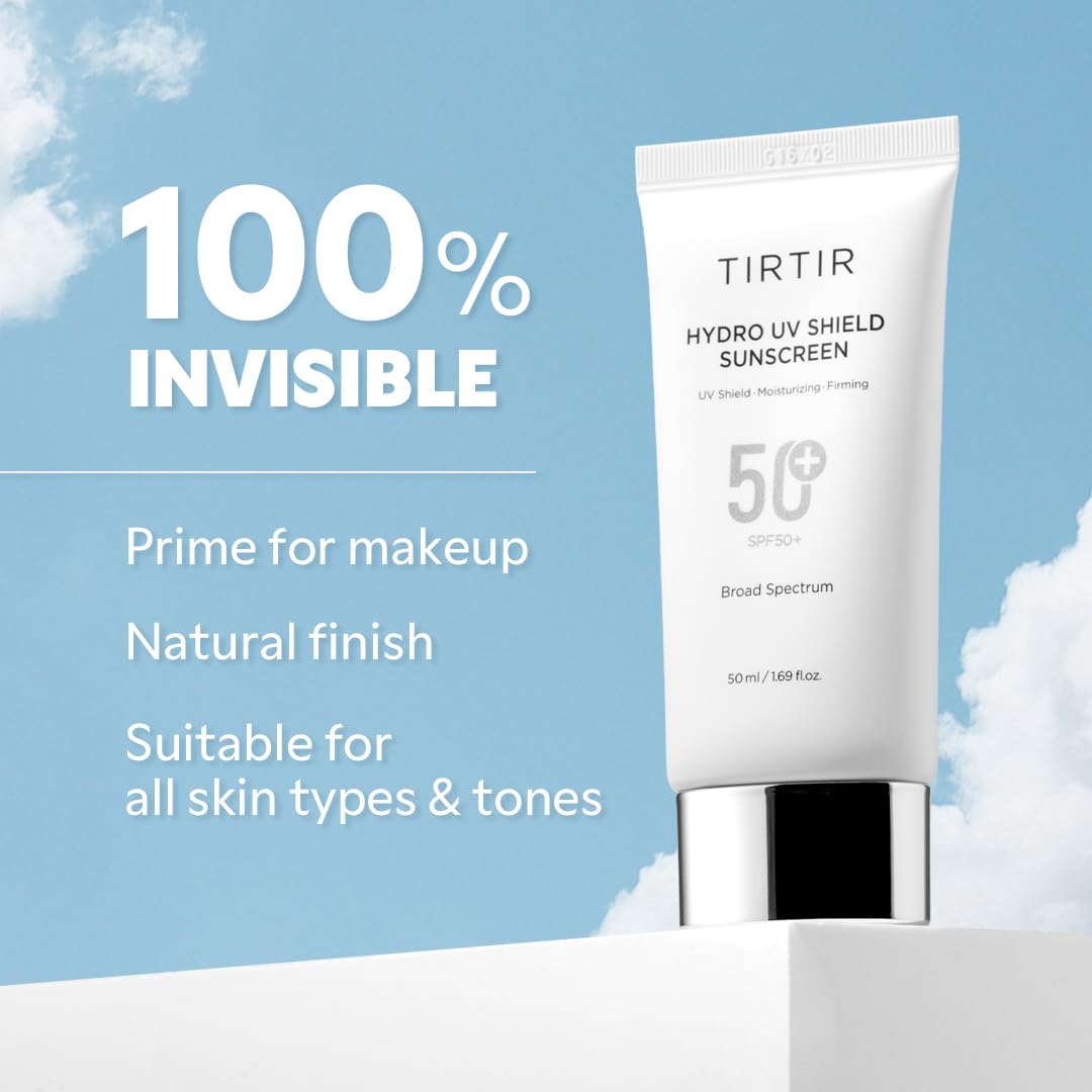 TIRTIR Sunscreen and Azelaic Acid Serum - Sun Care Duo, SPF 50+ UVA/UVB Protection, Lightweight, No White Cast, Non-greasy, Korean Sunscreen, Soothing, Balancing, Gentle Exfoliation
