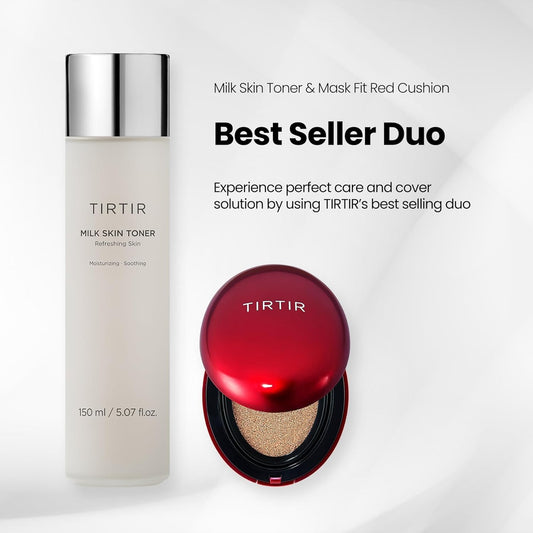 TIRTIR Mask Fit Red Cushion #24N Latte + Milk Skin Toner 150ml