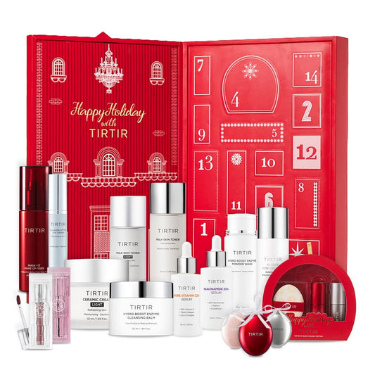 TIRTIR Advent Calendar 2024 | 16 Days of Holiday Gift Set for Women, Skincare and Makeup Set, Stocking Stuffers, Skincare & Cosmetic Christmas Gift for Her, 2024 Limited Edition